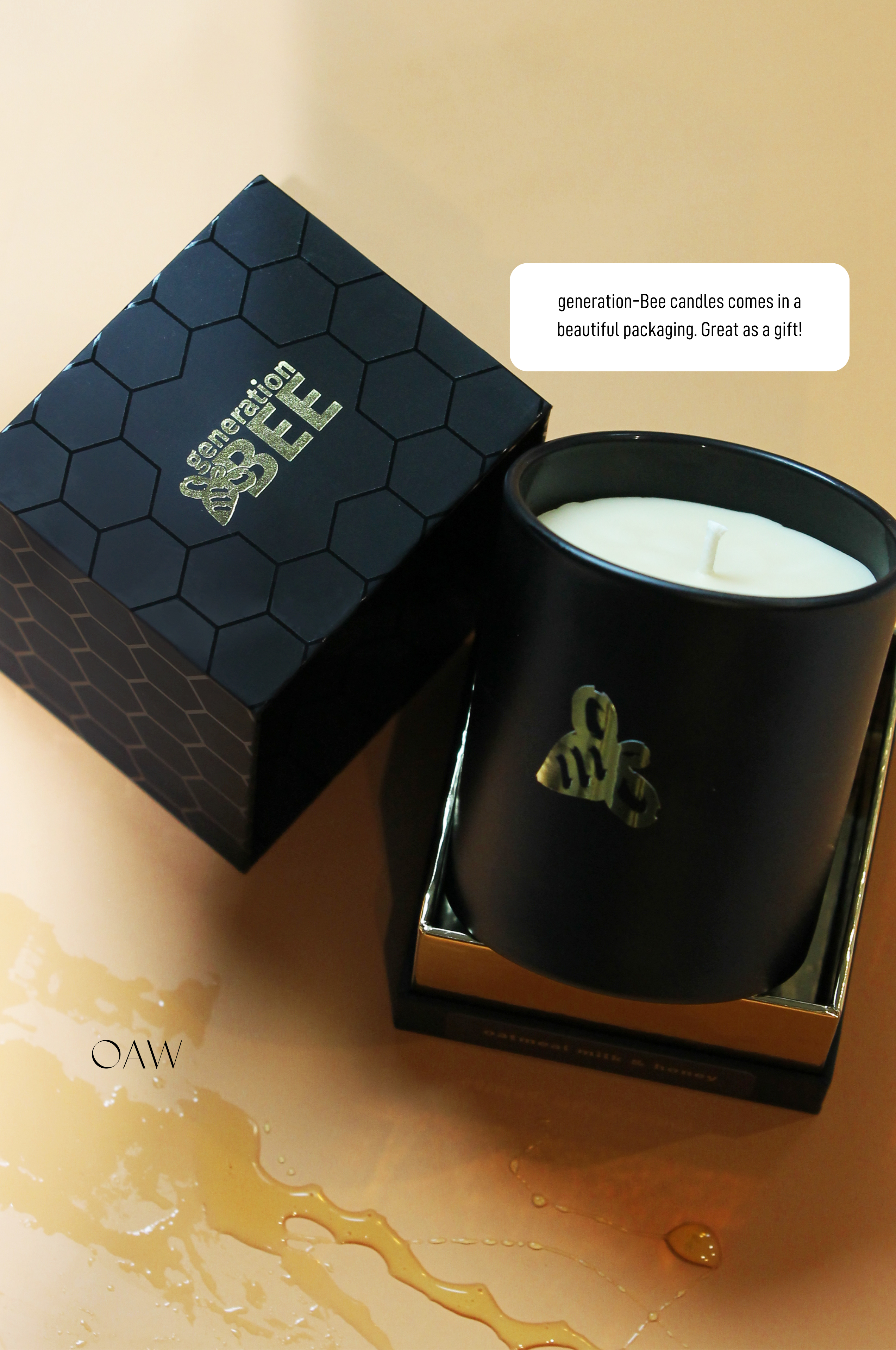 Vela de cera de abeja pura