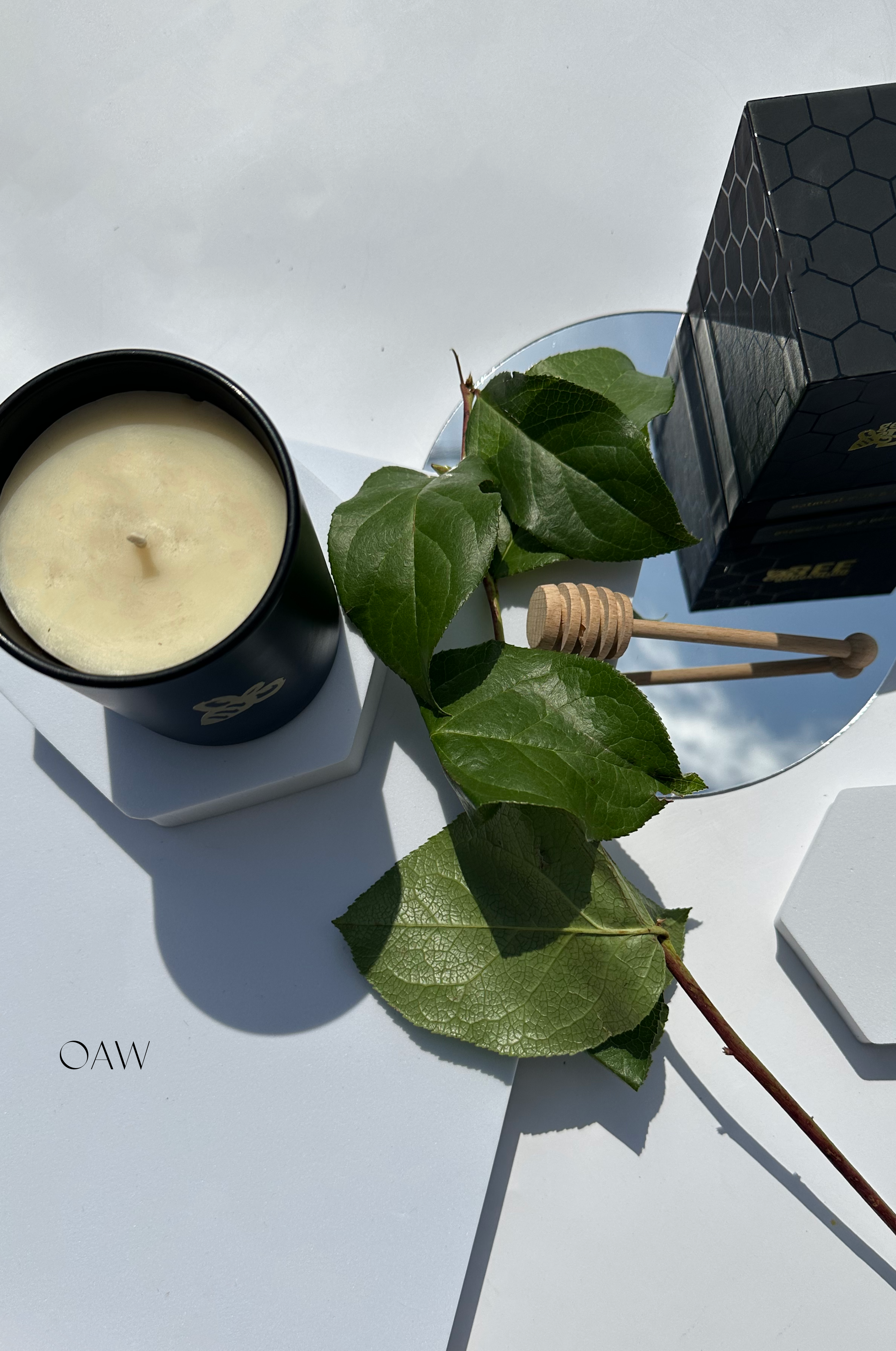 Vela de cera de abeja pura