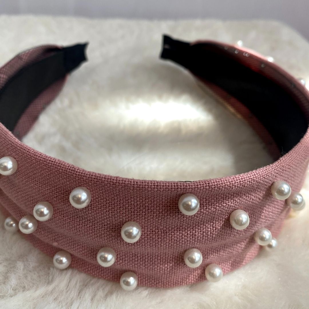 Pearl Denim Headband-Multiple Colors Available - Hair With A Cause Oncology Boutique