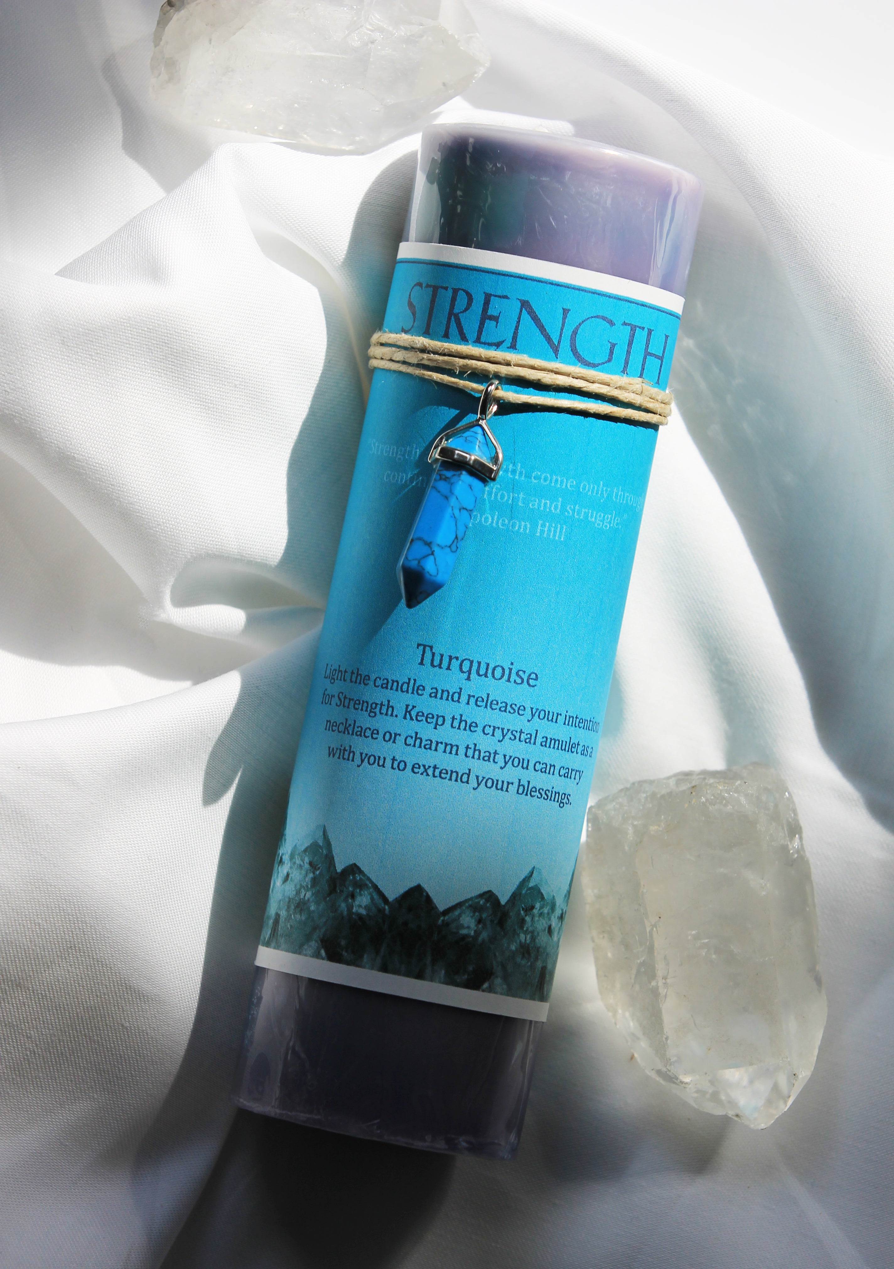 Crystal Energy Pendant Candle