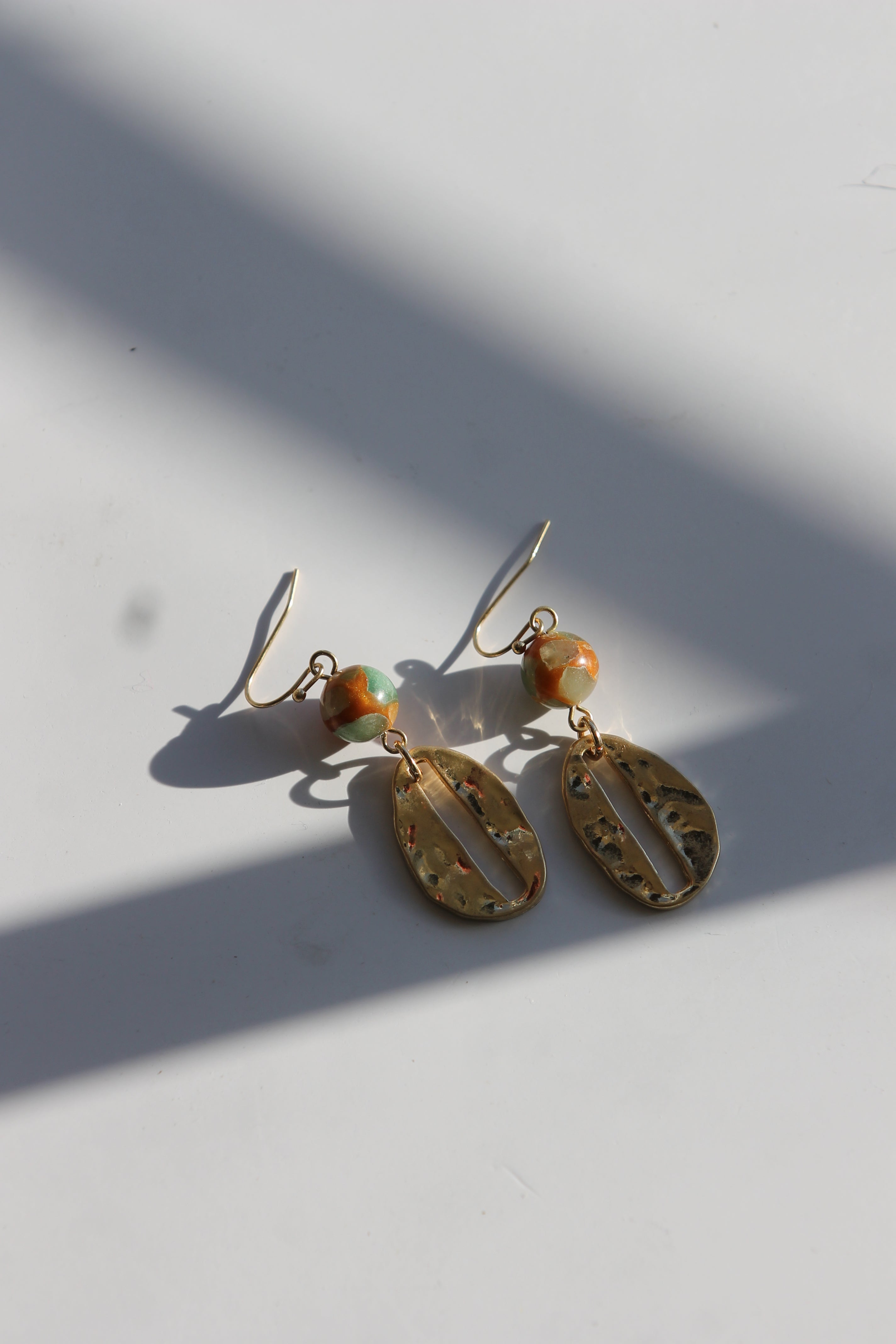 Pendientes Concha Dorada
