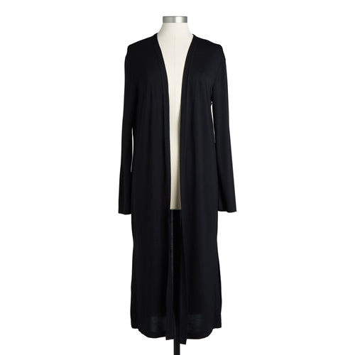 Black Bamboo long Cardigan S/M - Hair With A Cause   Oncology Boutique     