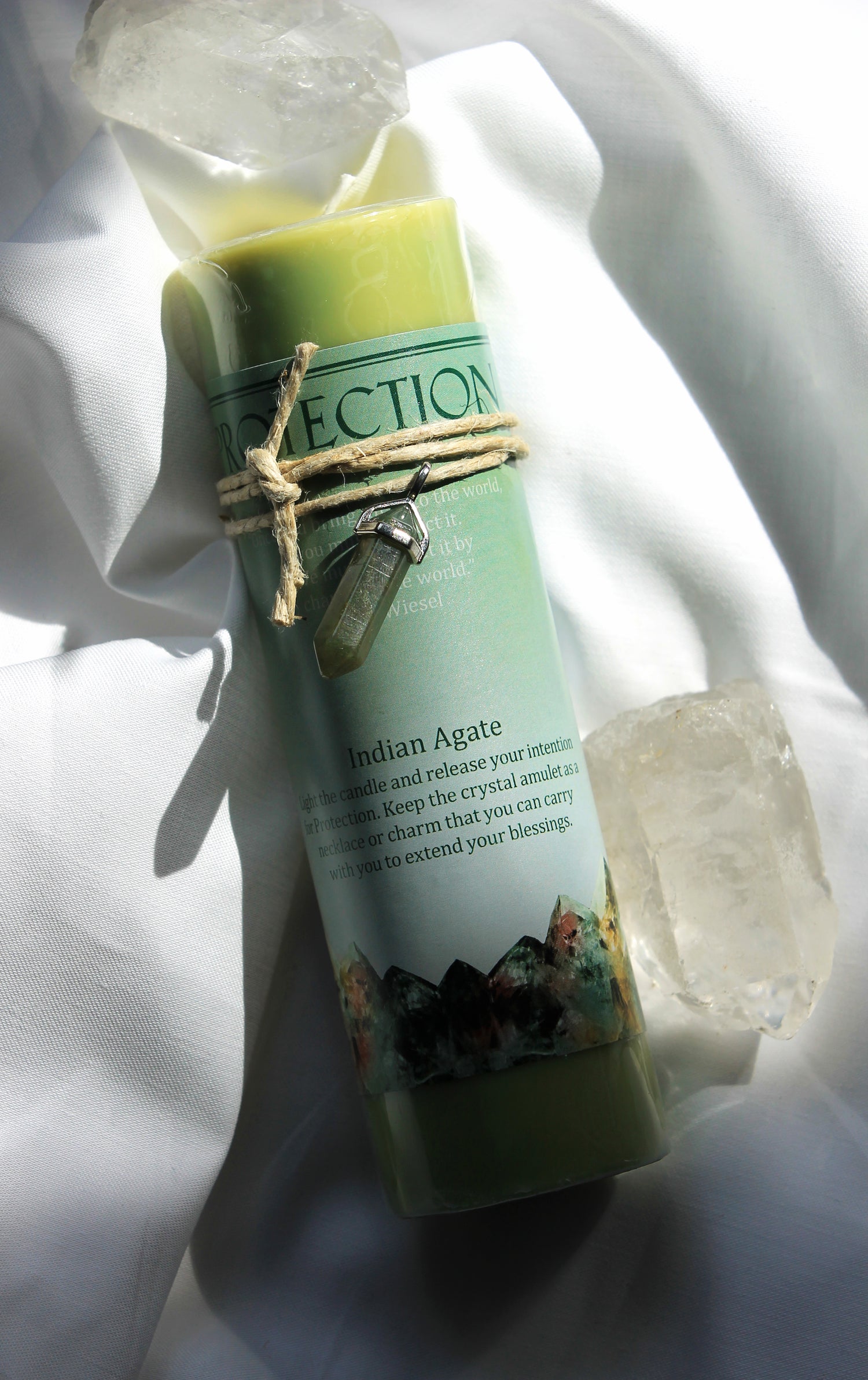 Crystal Energy Pendant Candle