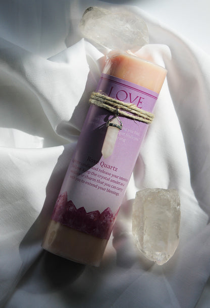 Crystal Energy Pendant Candle