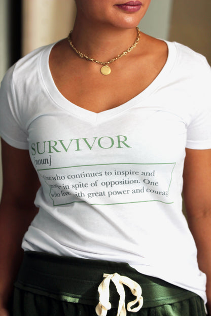 Survivor V-Neck Tee