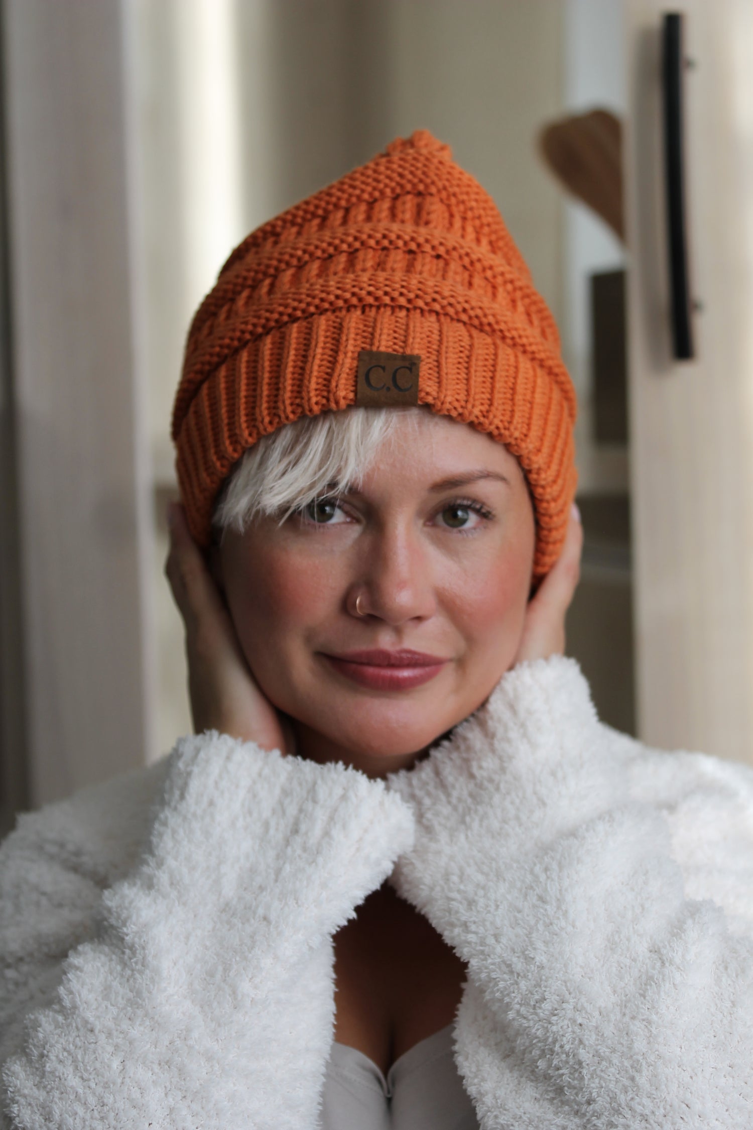 GORRO PUNTO CRUZADO