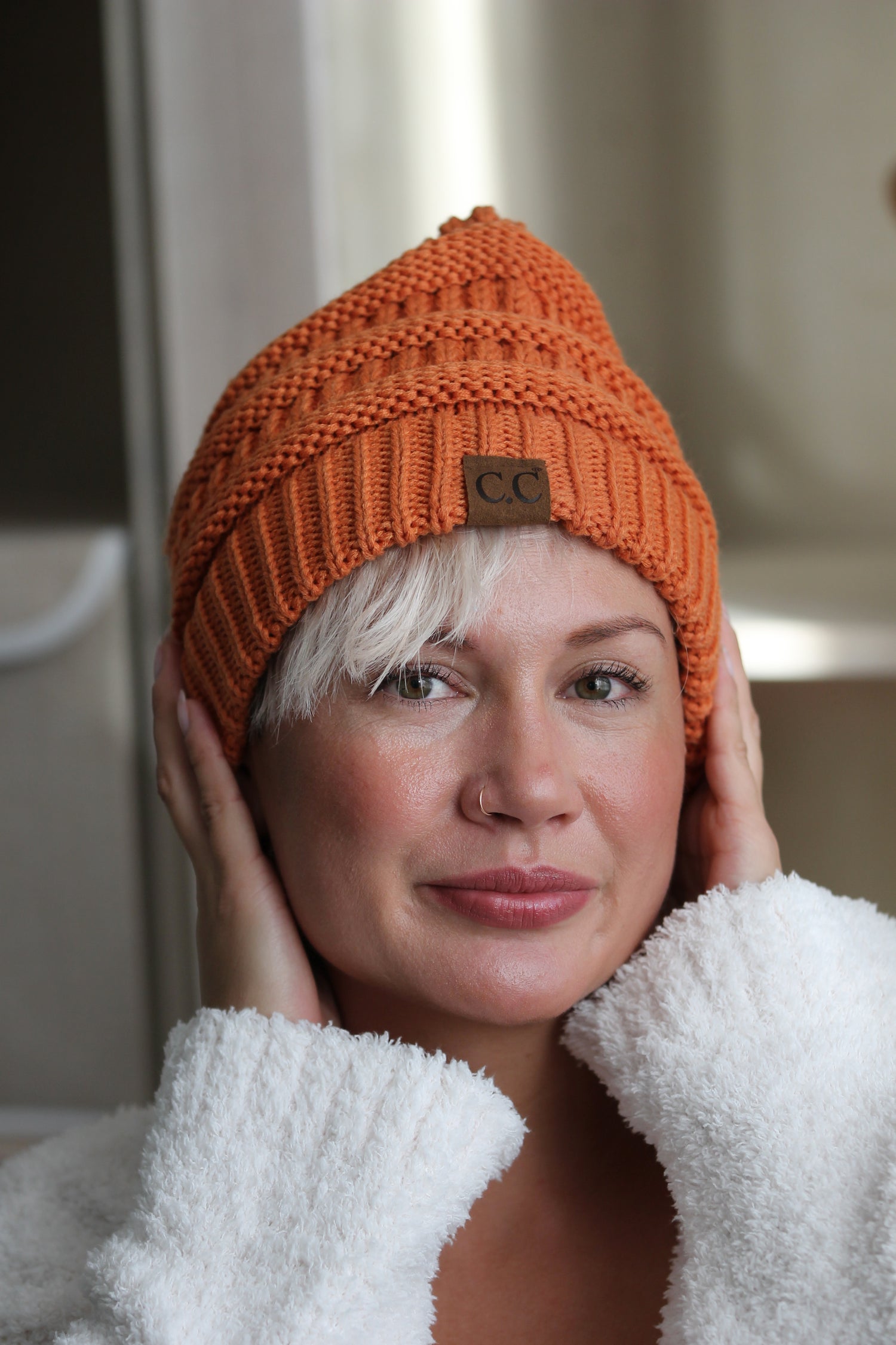 GORRO PUNTO CRUZADO
