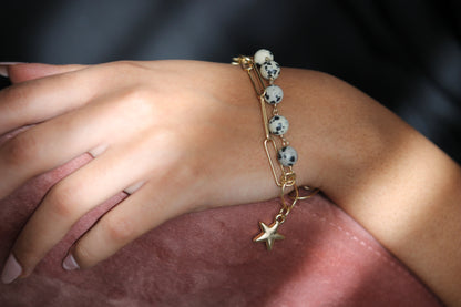 Gold Star Charm Bracelet
