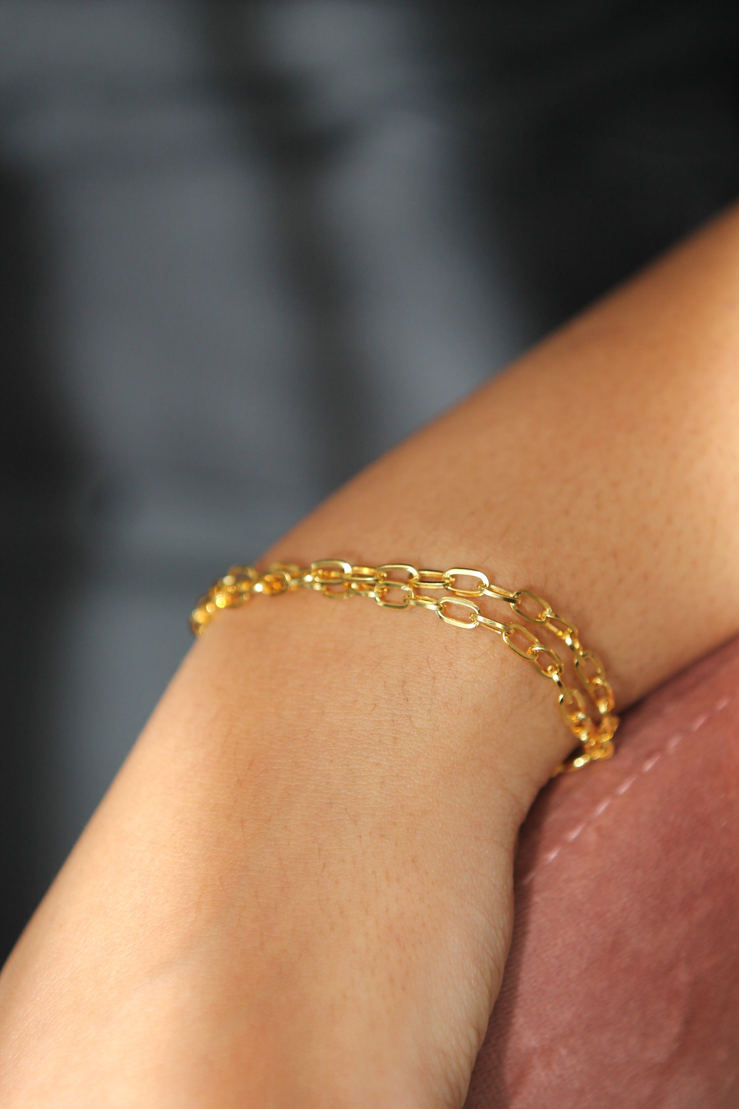 Pulsera de eslabones de oro de 14 quilates