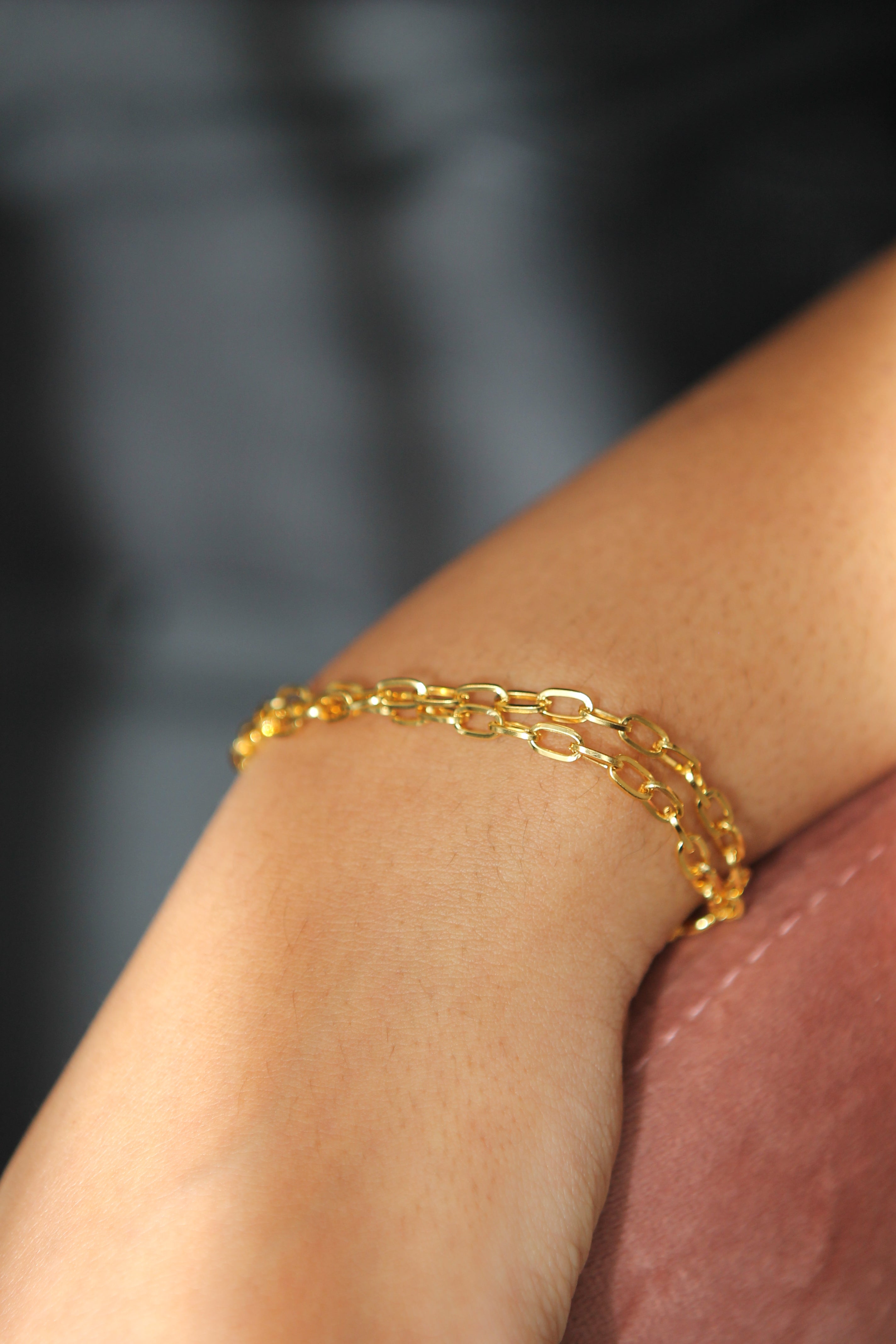 Pulsera de eslabones de oro de 14 quilates