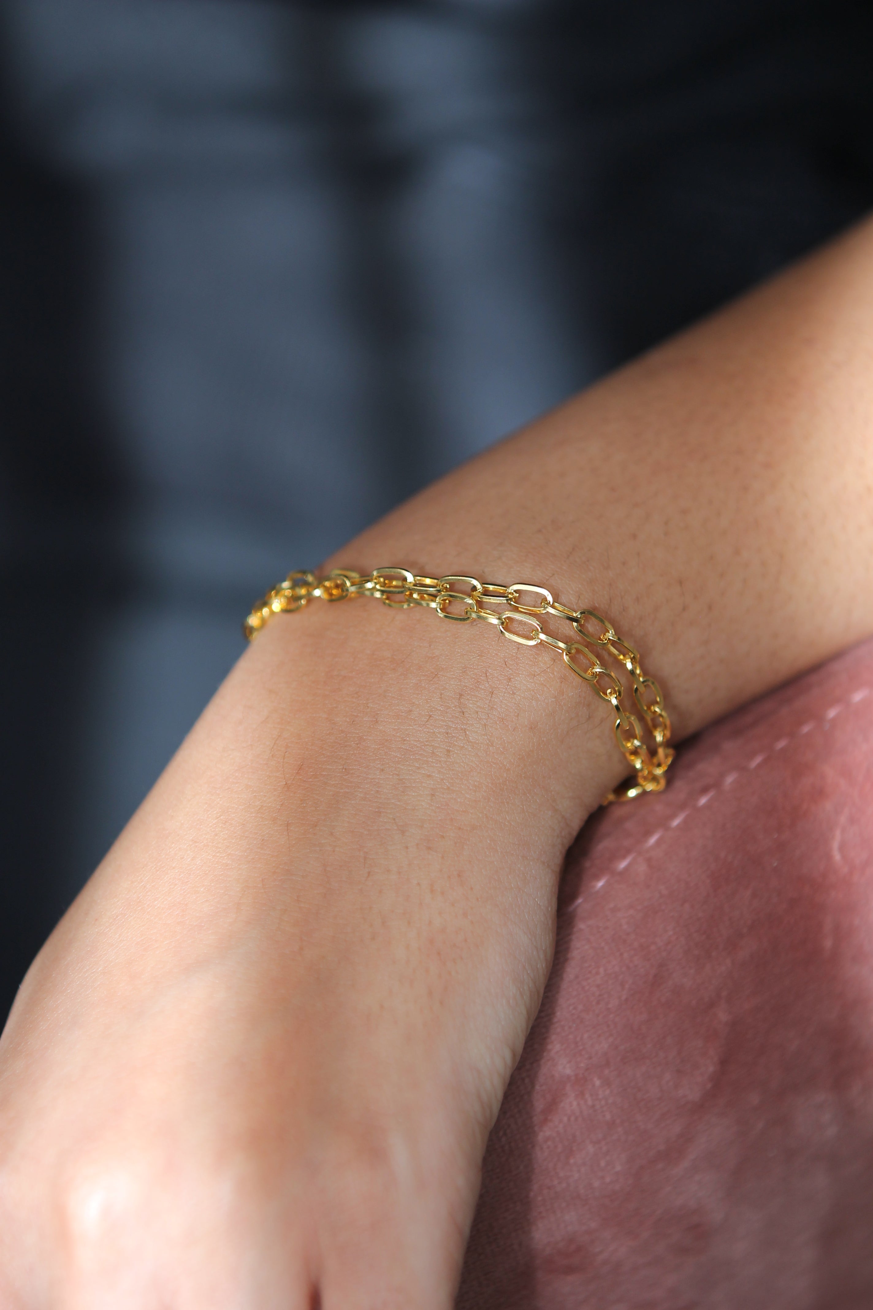 Pulsera de eslabones de oro de 14 quilates