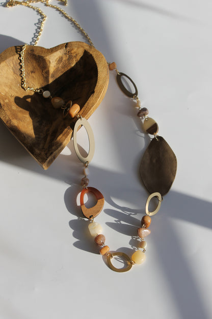 Long Stone Necklace