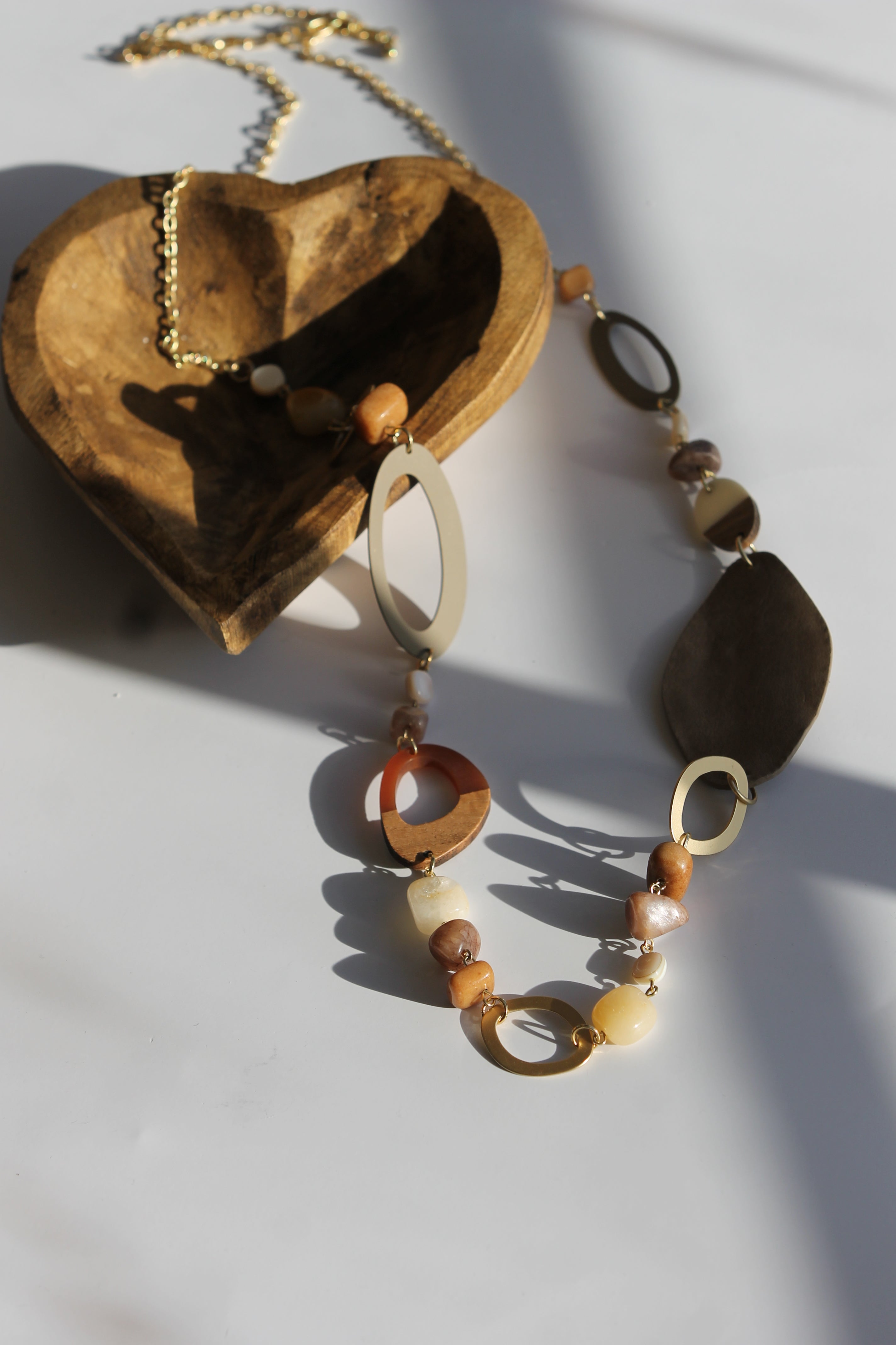Long Stone Necklace