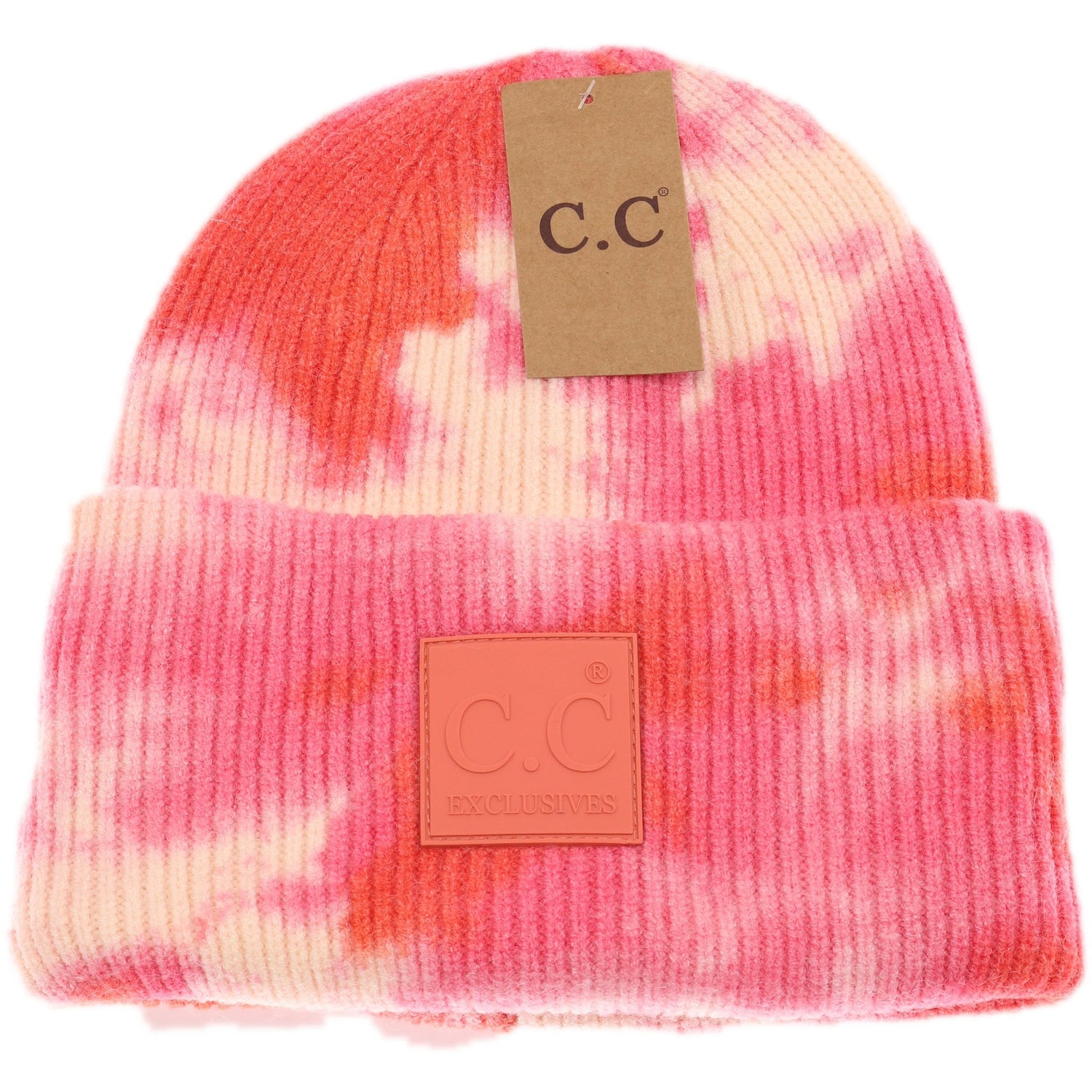 Tie Dye Beanie w/ Rubber Patch- Multiple Colors Available - Hair With A Cause   Oncology Boutique     